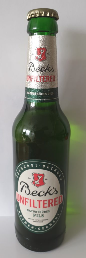 Becks unfiltered - 0,33 l - UVP 4,99 € / 6-Pack