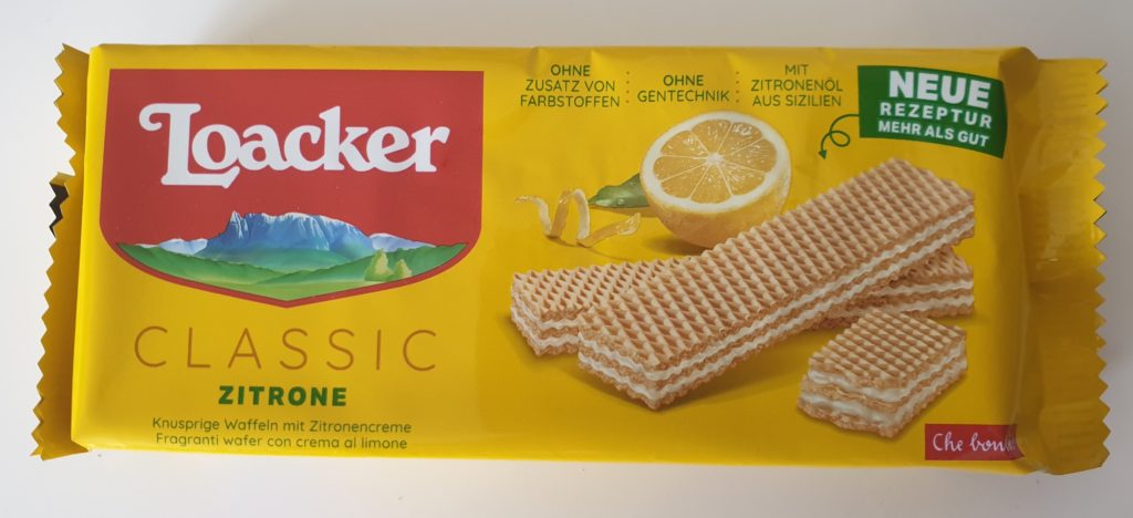 Loacker Classic Waffel Zitrone -125 g - UVP 1,79 €